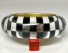 LG189 handpainted lucite checkerboard bangle